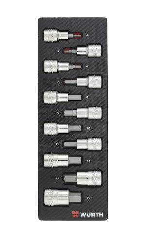 System range 2.4.1 Socket wrench 1/2 inch hexagon socket, 11 pieces