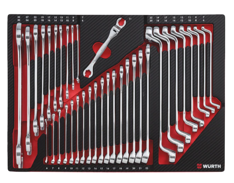 System range 8.4.1 Combination wrench, 36 pieces