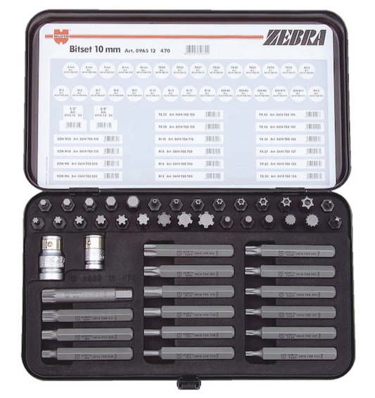 Bit-Sortiment 10MM 47-teilig