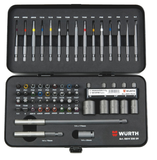 Bit-Sortiment 1/4 Zoll 59-teilig