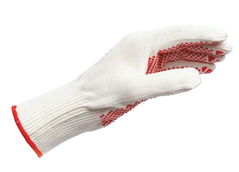 Feinstrickhandschuh Polyamid-Baumwolle mit Vinyl Punktnopppung
